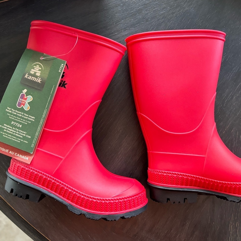 Kamik Kids Stomp Waterproof Rain Boots - Picture 3 of 3
